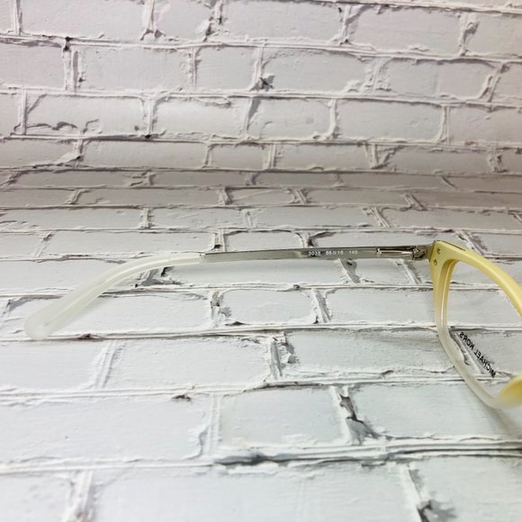 Michael Kors Rectangular Ivory Silver Eyeglasses Frames NWOT - Picture 5 of 12